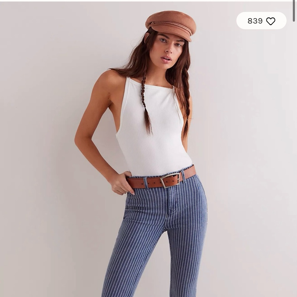 Free people jeans stripe